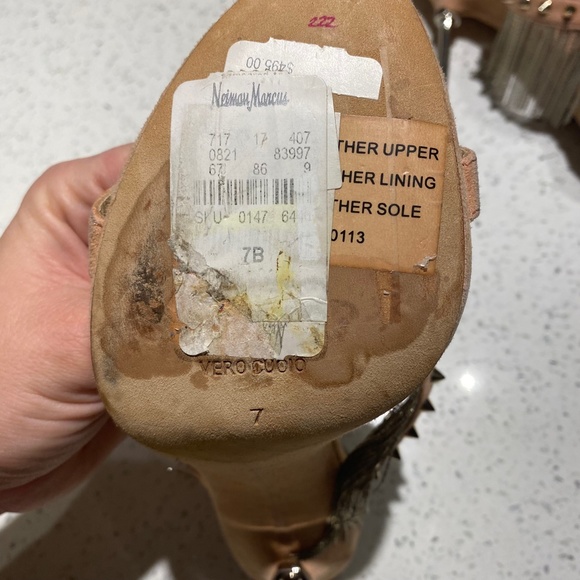 BRIAN ATWOOD Gold Studded Fringe Heels - Picture 7 of 10